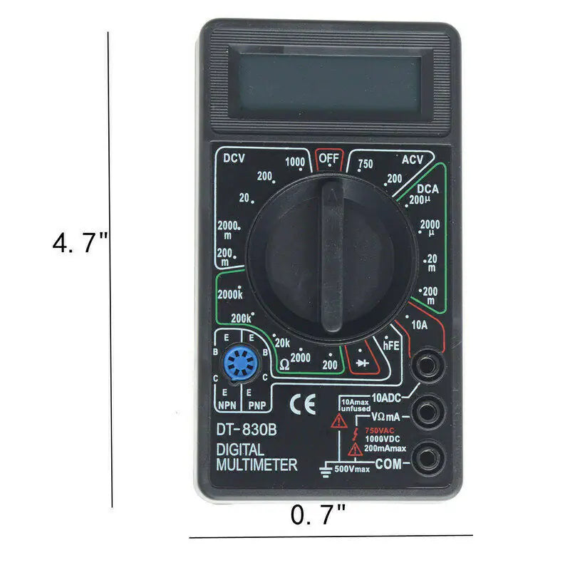 7 Fn Digital Multimeter AC DC Voltage Volt 10 Amp Current Resistance Ohm Meter by Anti Spier