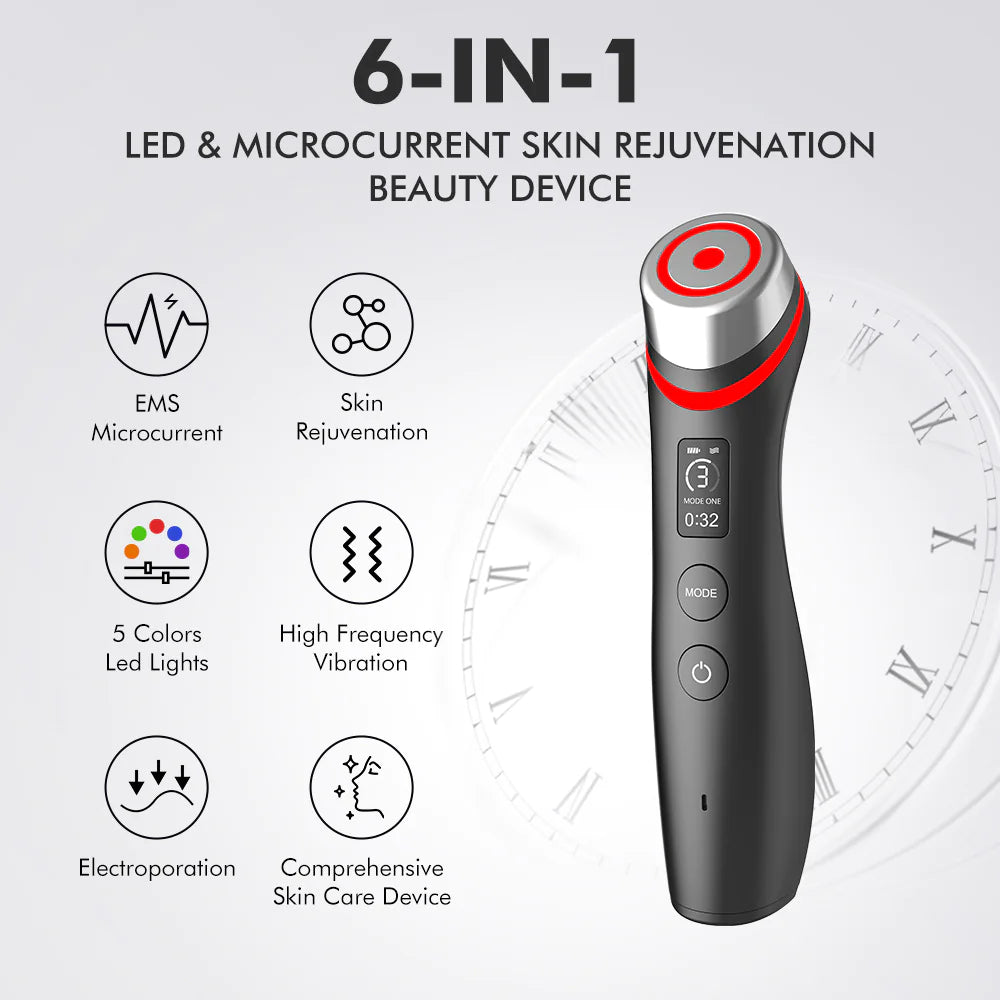 Color Light Microcurrent Vibration Massager by Anti Spier