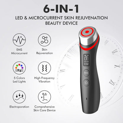 Color Light Microcurrent Vibration Massager by Anti Spier