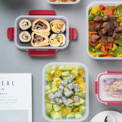 5 Pack Stackable Food Storage Containers Airtight & Leakproof Set Snap Lock Lids by Anti Spier
