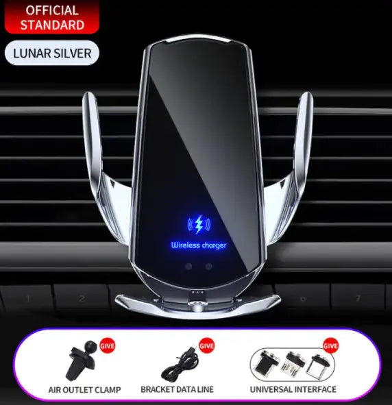Car Wireless Charger with Magnetic Phone Holder by Anti Spier