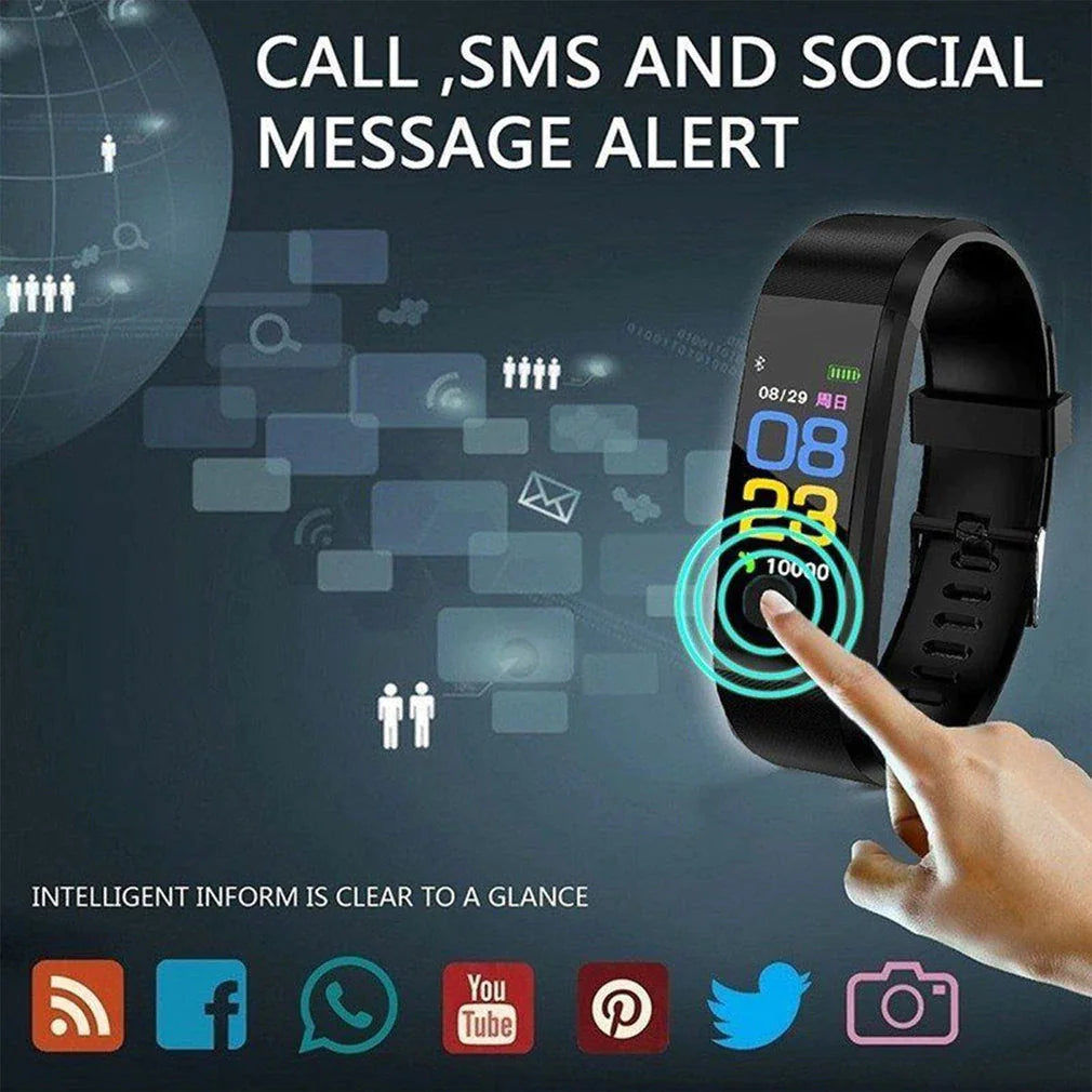 Fitness Smart Watch Activity Tracker Heart Rate For Women Men Oxygen BP Monitor by Anti Spier