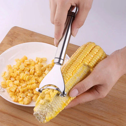 2x Corn Cob Peeler Stainless Steel Thresher Stripper Remover Kitchen Cutter Tool by Anti Spier