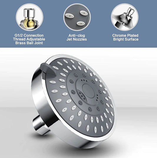 Shower Heads Handheld Spray High Pressure Adjustable Showerhead Top Spray Bath by Anti Spier