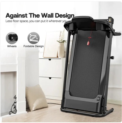 Folding Treadmill with Pulse Sensor by Anti Spier