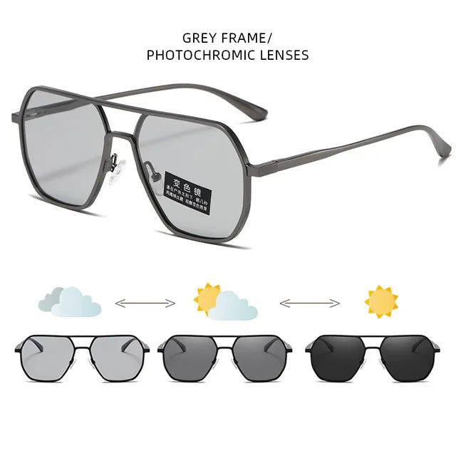 Luxury Metal Photochromic Sunglasses by Anti Spier