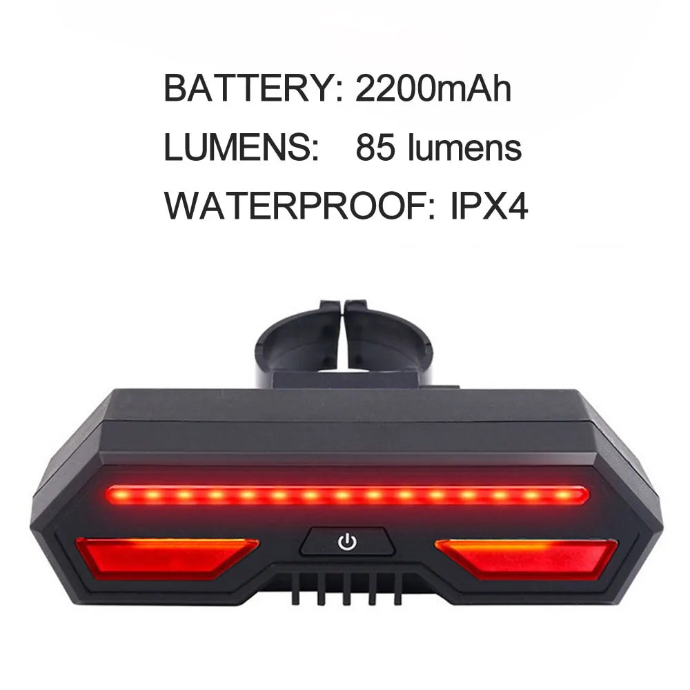 Smart Auto Brake Sensing Light Bicycle Wireless Turn Light by Anti Spier