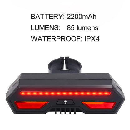 Smart Auto Brake Sensing Light Bicycle Wireless Turn Light by Anti Spier