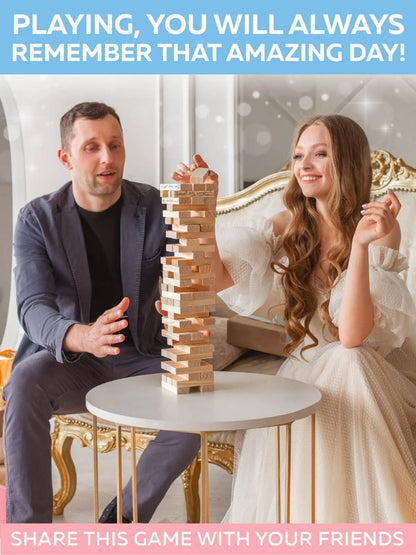 Wedding Guest Book Alternative 75 pcs Wooden Block Guest Book for Sign by Anti Spier
