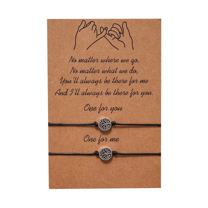 Tree of Life Adjustable Bracelet Set: Best Friends Forever Fashion Jewelry by Anti Spier