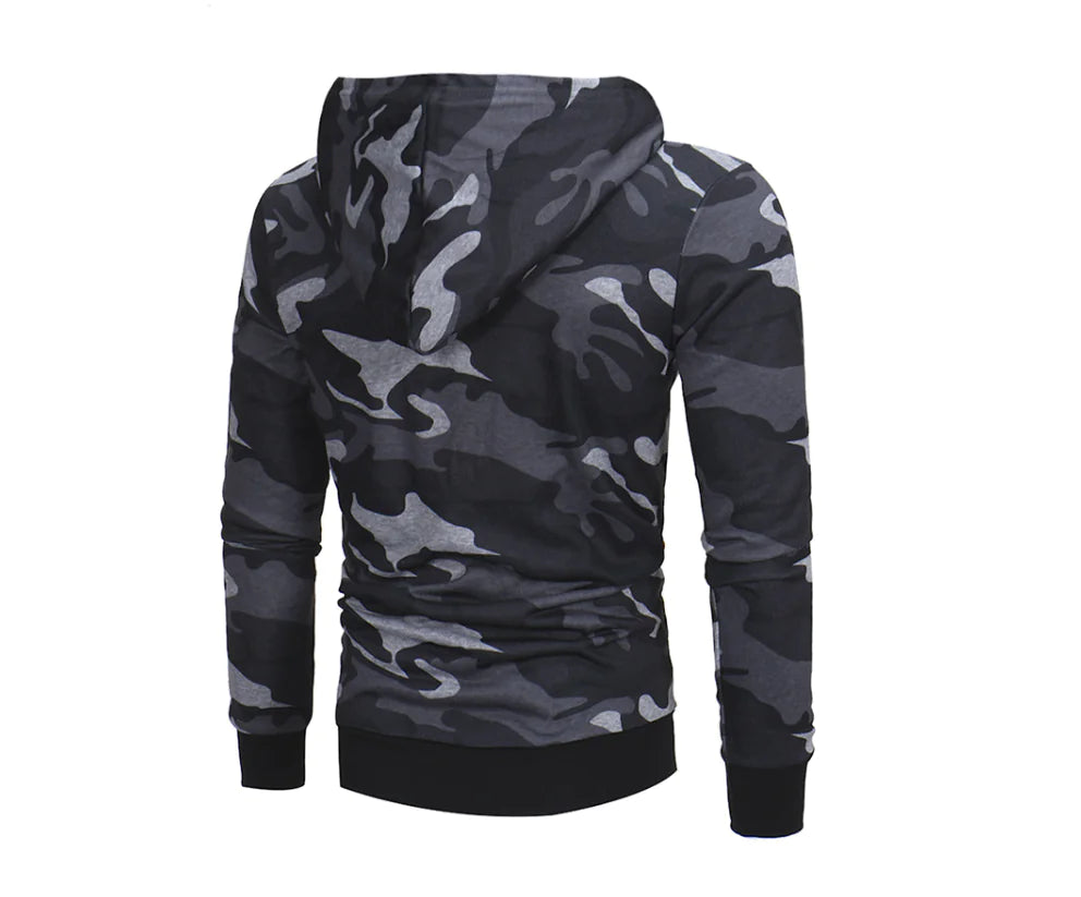 Camo Hoodie Sweatshirt with Hood by Anti Spier