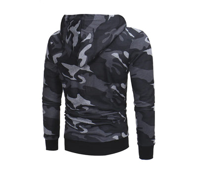 Camo Hoodie Sweatshirt with Hood by Anti Spier