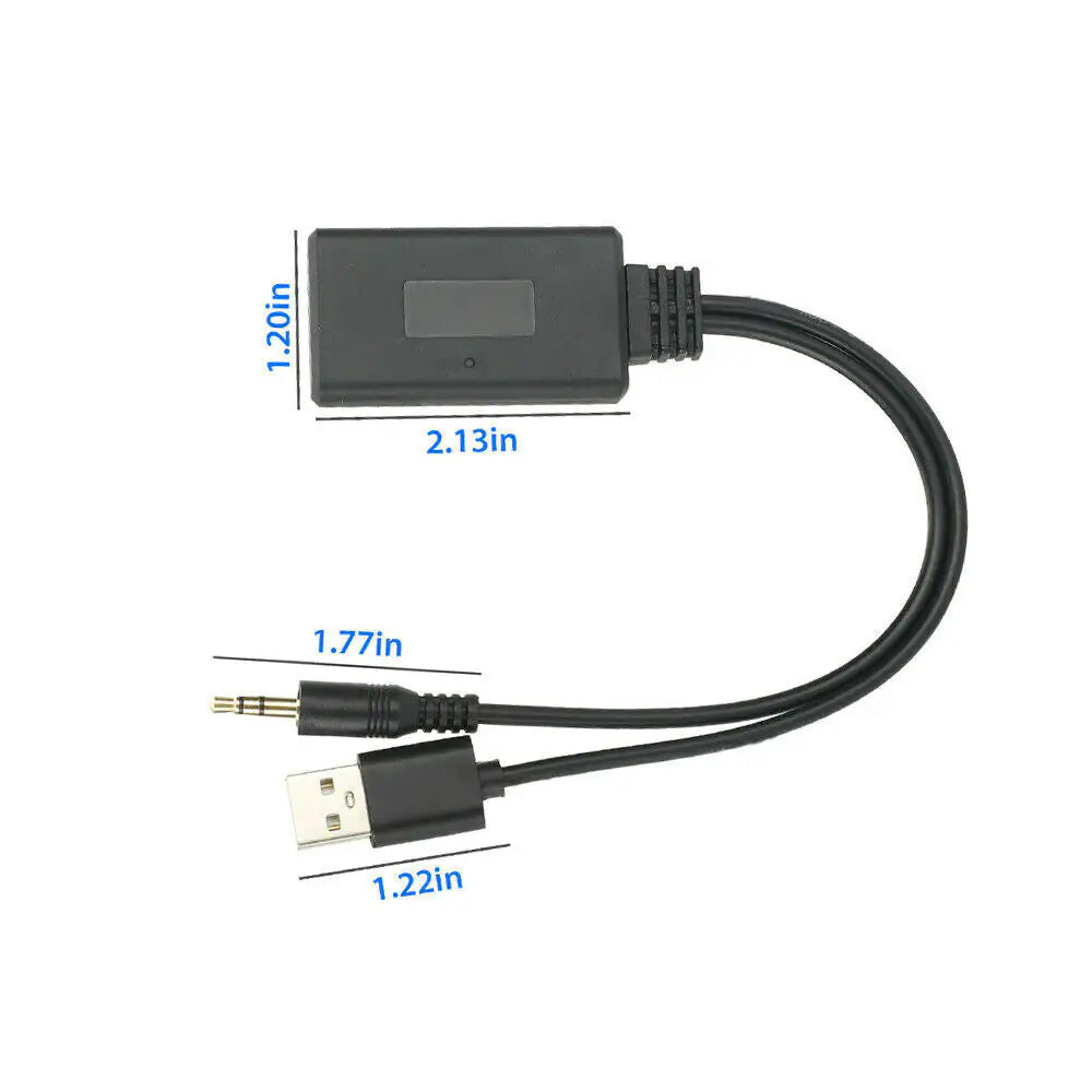 2 In 1 USB Bluetooth 5.0 Transmitter Receiver Adapter Wireless For PC Car Kit by Anti Spier