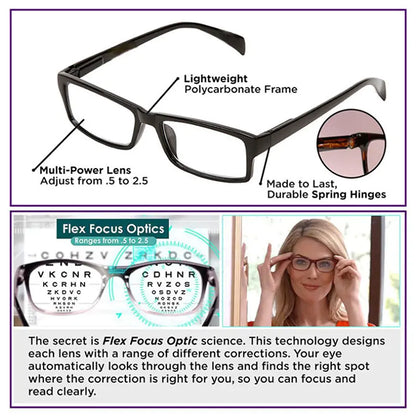 Auto-Focus Reading Glasses: High-Quality Men's & Women's by Anti Spier