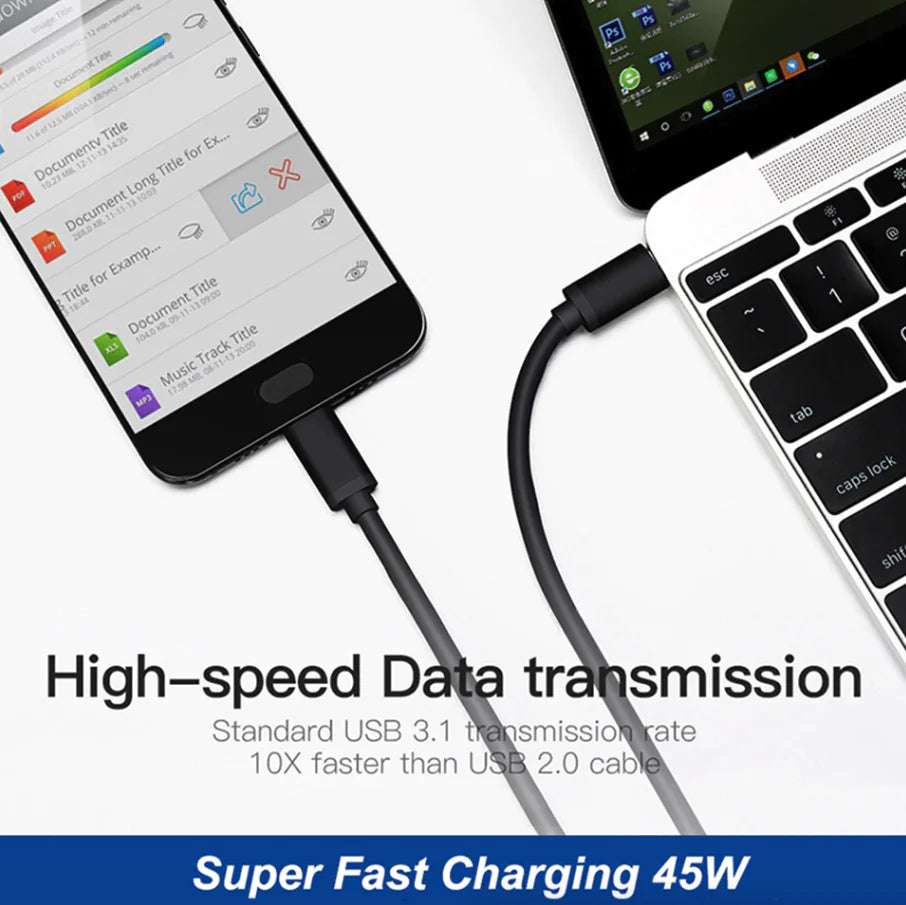 45W USB-C Super Fast Wall Charger + 6FT Cable For Samsung Galaxy S20 S21 S22 S23 by Anti Spier