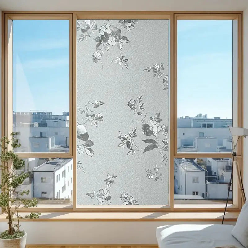 Static Cling Window Film - Frosted 3D Decorative Vinyl by Anti Spier