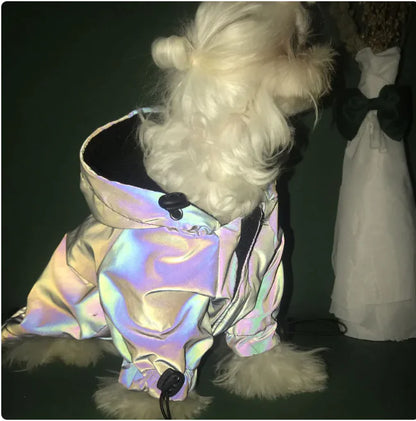Reflective Windbreaker Hoodie for Dogs – Stylish Pet Coat by Anti Spier