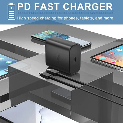 45W USB-C Super Fast Wall Charger + 6FT Cable For Samsung Galaxy S20 S21 S22 S23 by Anti Spier