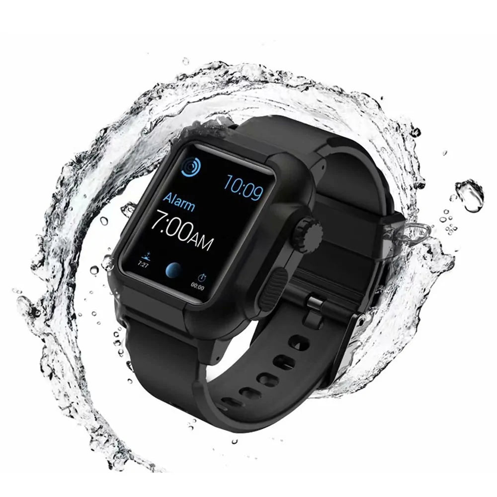 Waterproof Box Case Strap For Apple Watch by Anti Spier