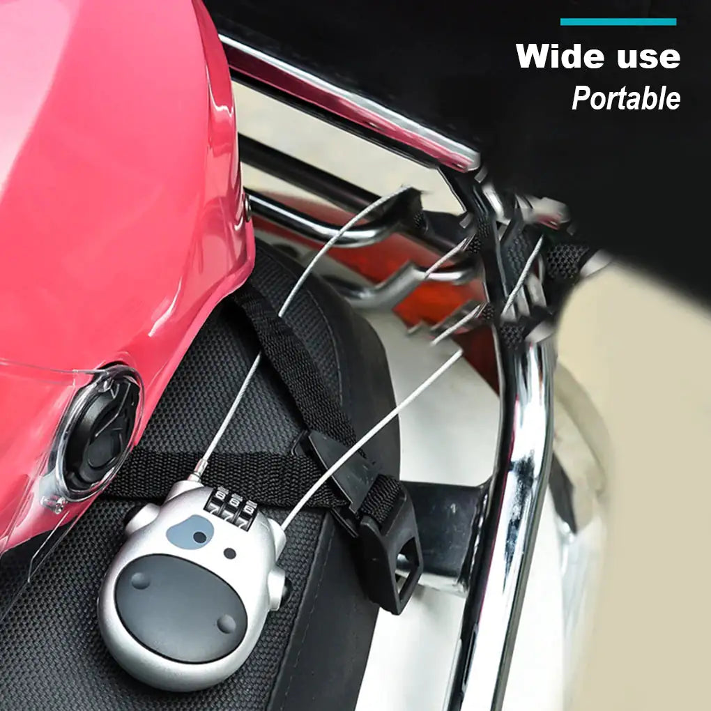 Adjustable Cable Security Combination Lock by Anti Spier