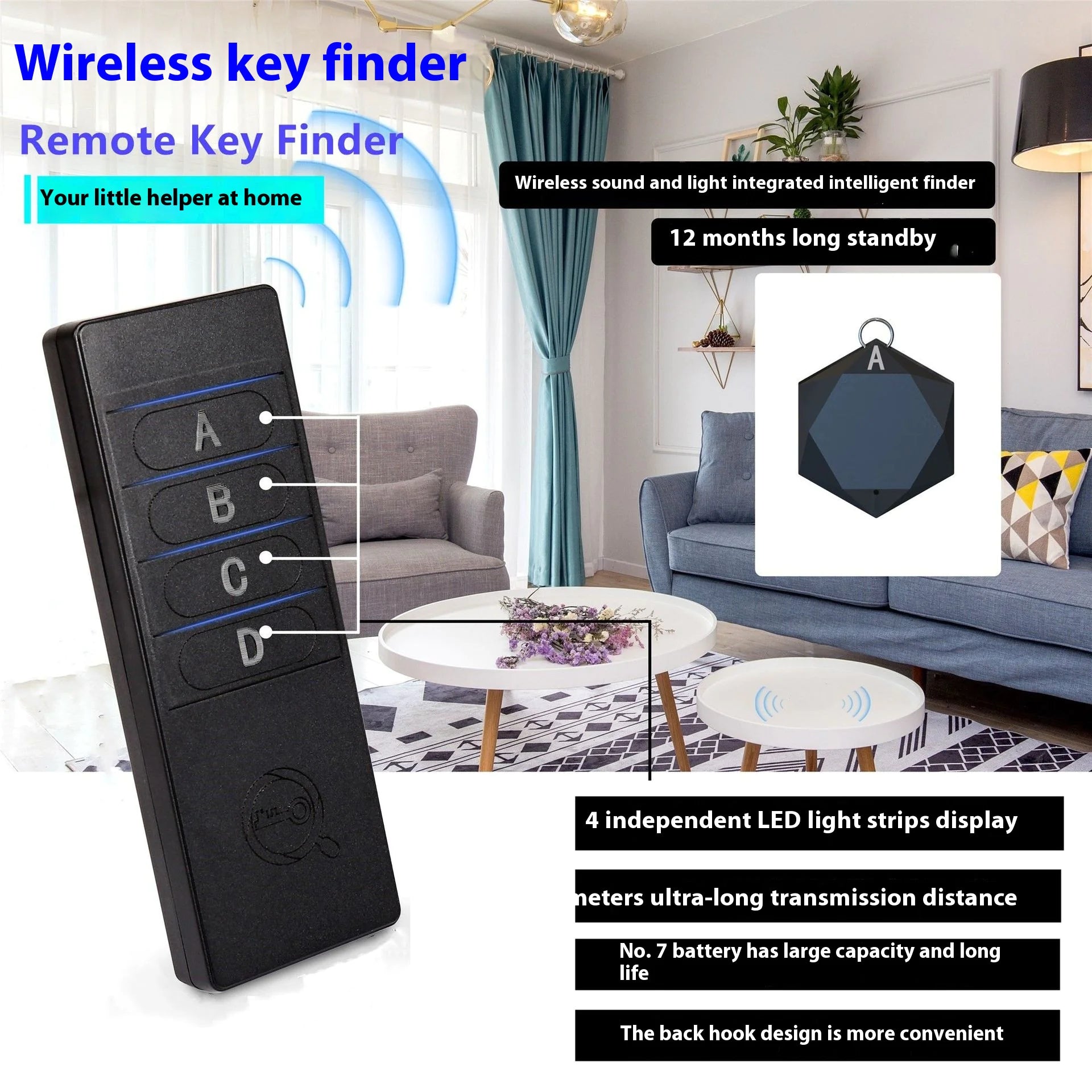 Wireless Search Key Anti-loss Alarm Device by Anti Spier