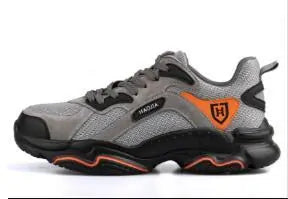 Men's Steel Toe Safety Work Shoes - Lightweight Outdoor Protective Footwear by Anti Spier