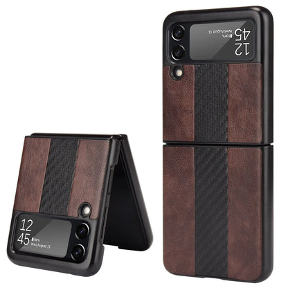 For Samsung Galaxy Z Flip 3 5G Slim Folding Leather Shockproof Phone Case Cover by Anti Spier