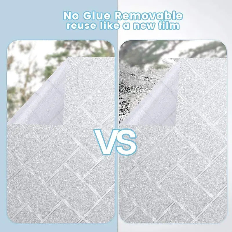 Window Privacy Film - Static Cling UV Blocking Vinyl by Anti Spier