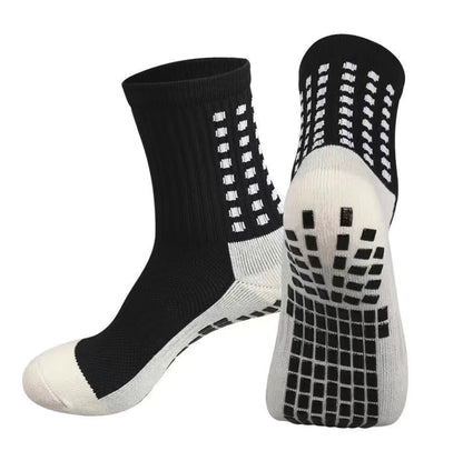 3 Pair Sport Socks Anti Slip W/ Grip Soccer Men Football Basketball Sock Premium by Anti Spier