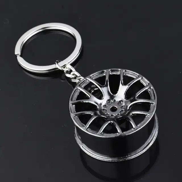 Wheel Rim Hub Tuning Keychain by Anti Spier