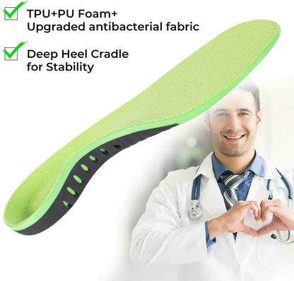 Orthotic Shoe Insoles Inserts Flat Feet High Arch Support For Plantar Fasciitis by Anti Spier