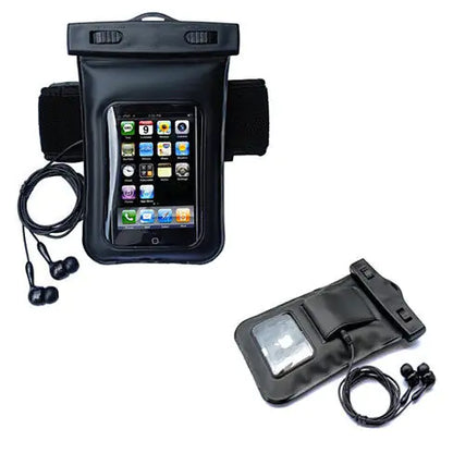 Waterproof Bag for you Smartphone with Music Out Jack and Waterproof Headphones by Anti Spier
