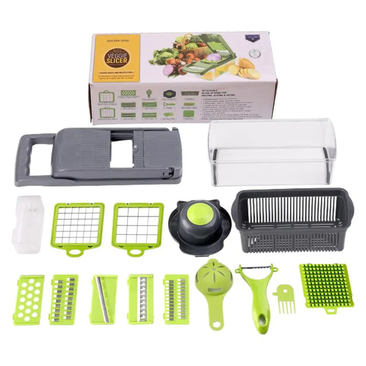 16 in 1 Multifunctional Vegetable Chopper by Anti Spier