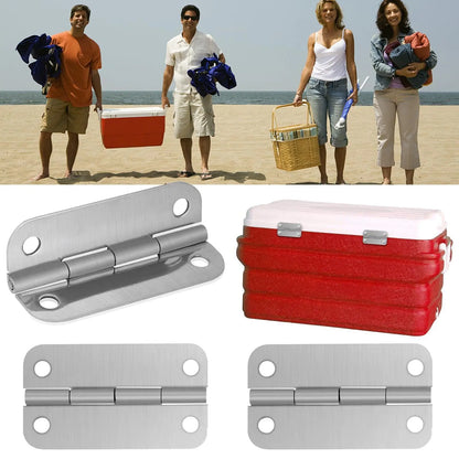 3PCS Stainless Steel Cooler Hinges & Screws Replacements For Igloo Cooler Parts by Anti Spier