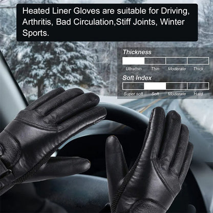 Electric USB Heated Gloves Winter Warming Thermal Ski Snow Hand Warm Windproof by Anti Spier