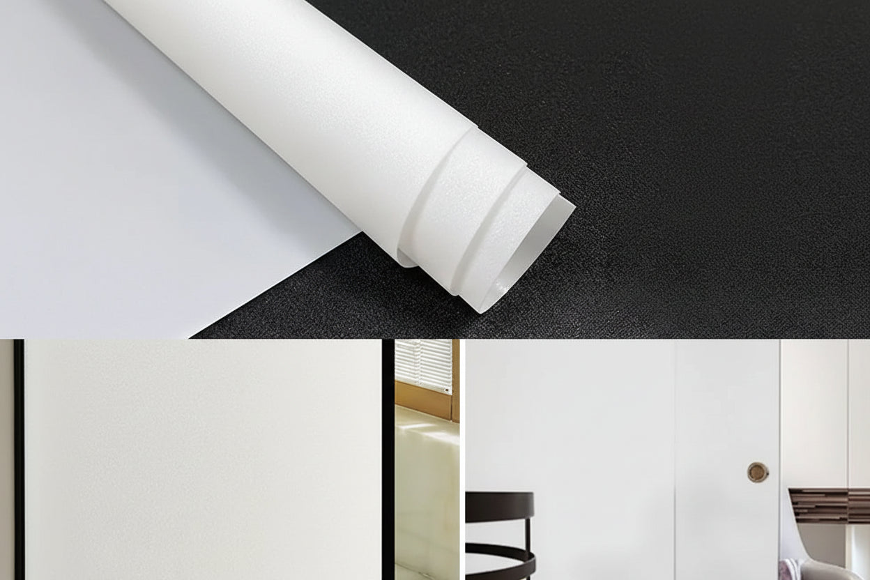 Frosted Glass Privacy Window Film for Offices - Static Cling Light Control by Anti Spier