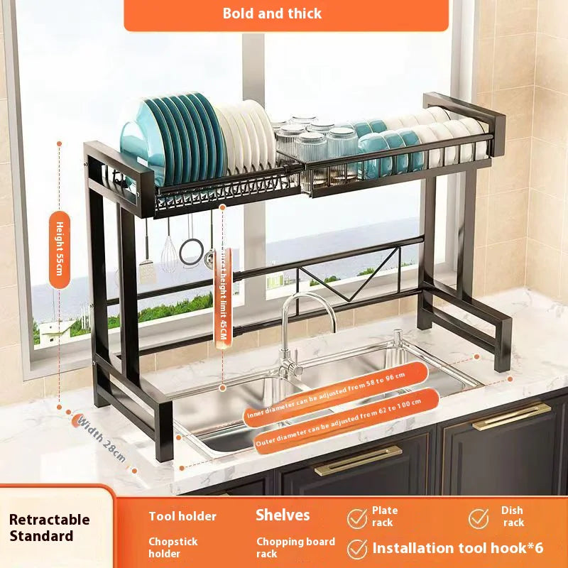 Adjustable Kitchen Dish Rack by Anti Spier
