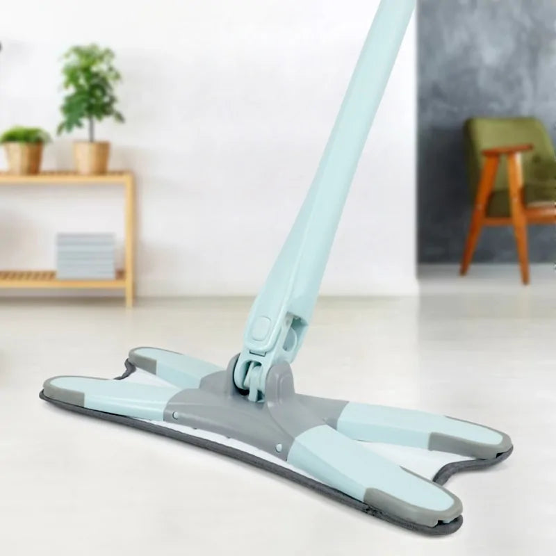 X-Type Floor Mop With 3 Pieces Reusable Microfiber by Anti Spier