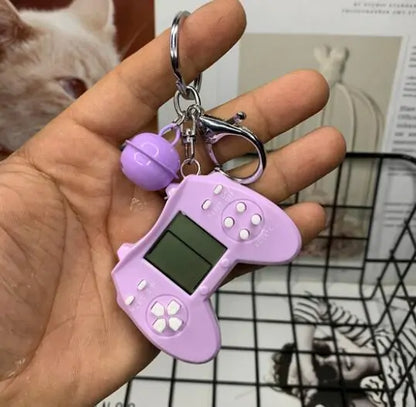 Retro Game Console Keychain Built-in 7 Games by Anti Spier