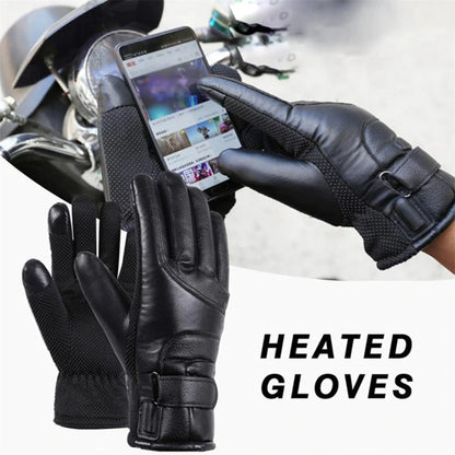 Electric USB Heated Gloves Winter Warming Thermal Ski Snow Hand Warm Windproof by Anti Spier