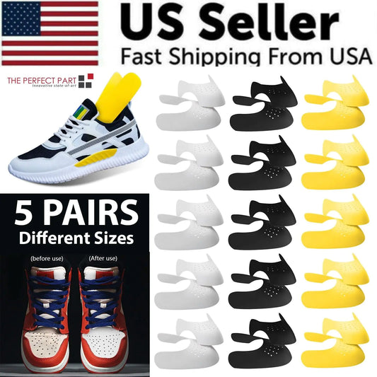 5 Pairs Shoe Protector Anti Crease Force Fields Cover Toe Cap Creasing Decreaser by Anti Spier
