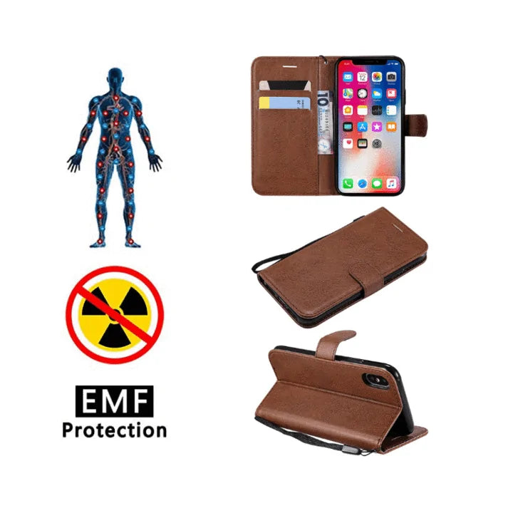 RFID Blocking Wallet Case for iPhone - Credit Card Protection Phone Case by Anti Spier