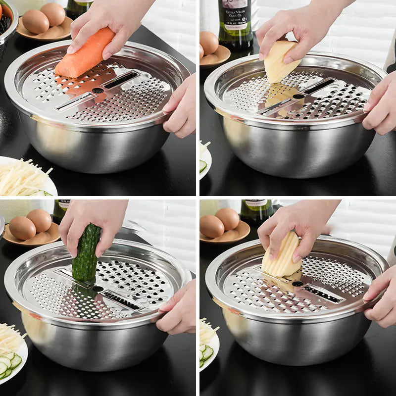 Stainless Steel Veggie Slicer Set by Anti Spier