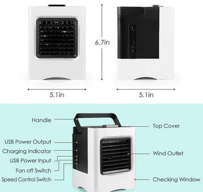 Mini Portable Air Conditioning Fan for Office Use by Anti Spier