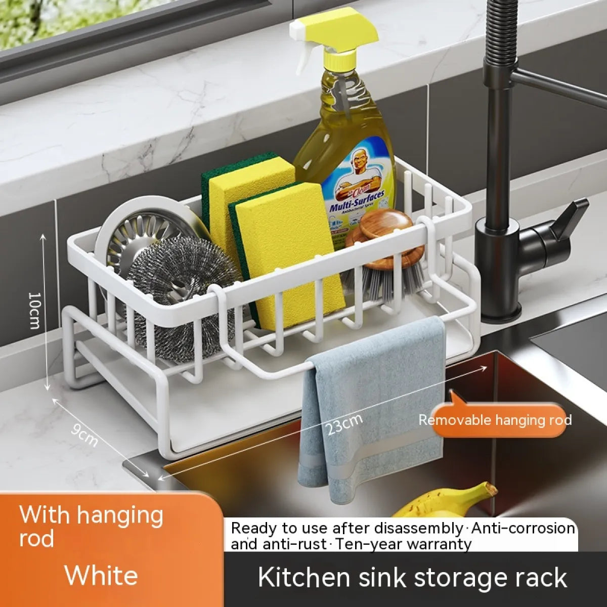 Multi-Functional Kitchen Sink Storage & Drainage Rack by Anti Spier