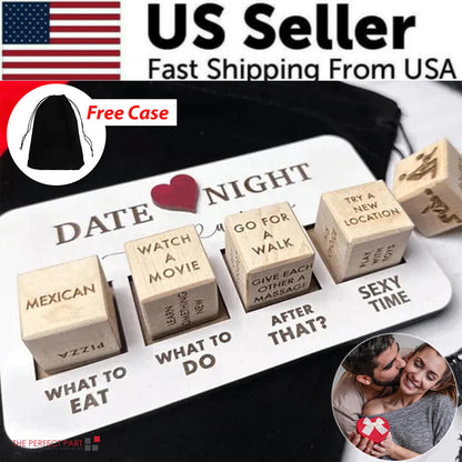 Date Night Dice After Dark Edition Date Night Wooden Dice Game For Couples Fun by Anti Spier