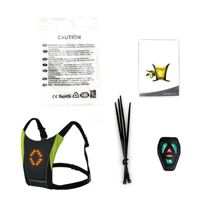 LED Cycling Safety Vest with Bag by Anti Spier