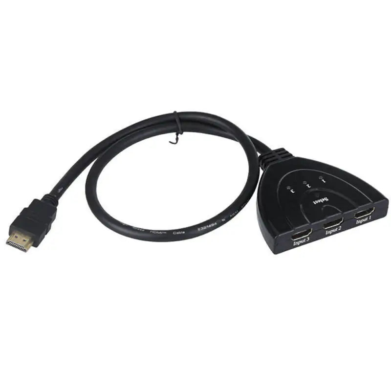 3 Port HDMI Splitter Cable 1080/4K Switch Switcher HUB Adapter for HDTV PS4 Xbox by Anti Spier