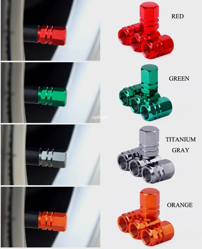 Aluminum Alloy Car Wheel Tire Valve Caps by Anti Spier
