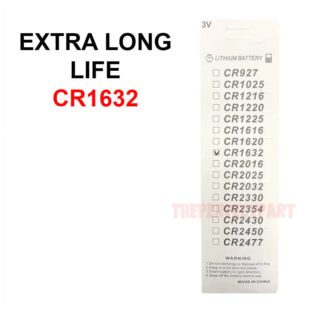 5 PACK FRESH LONG LIFE CR1632 ECR1632 1632 3V Lithium Coin Battery Expire 2031 by Anti Spier